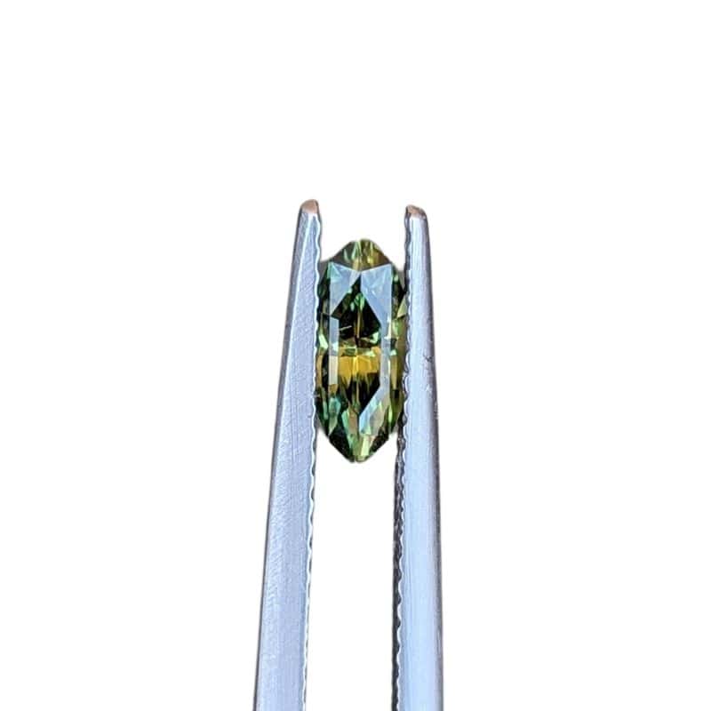0.67ct green marquise cut australian sapphire