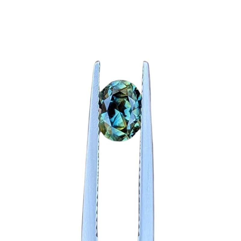 1.22ct parti oval cut australian sapphire