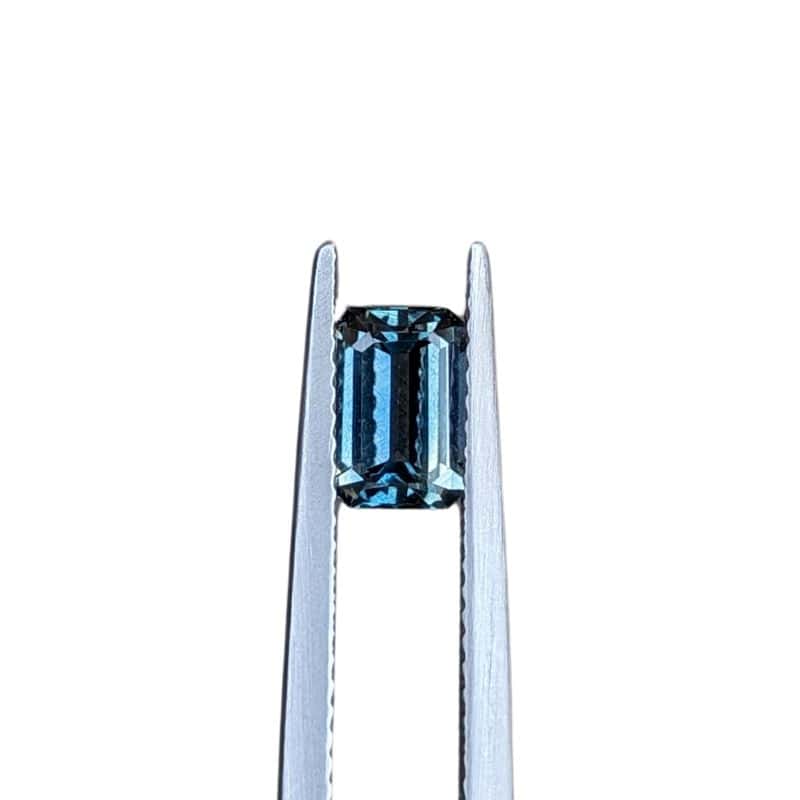 1.26ct blue emerald cut australian sapphire