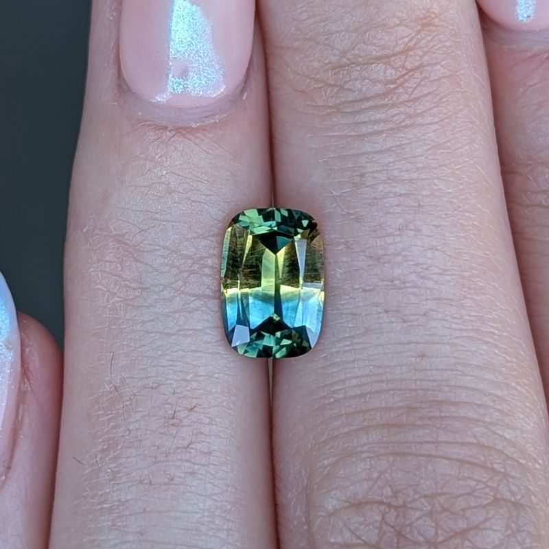 2.65ct blue parti square cushion cut australian sapphire (copy)