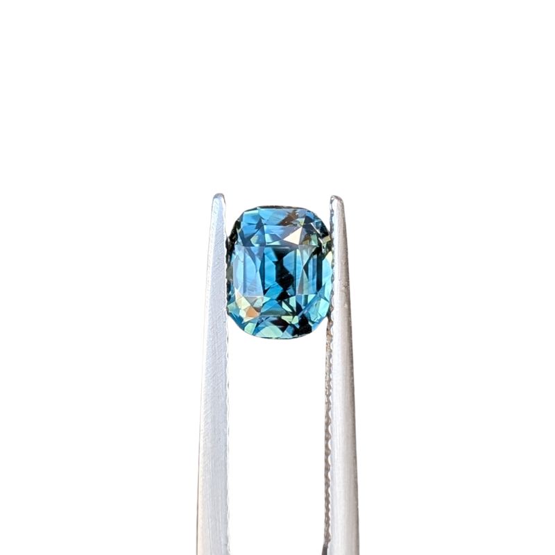 2.51ct cushion cut blue madagascan sapphire