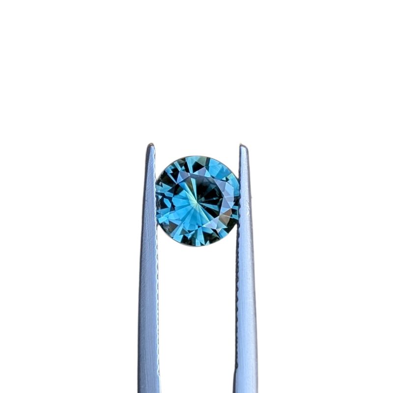2ct round brilliant cut blue pharoahs eye australian sapphire