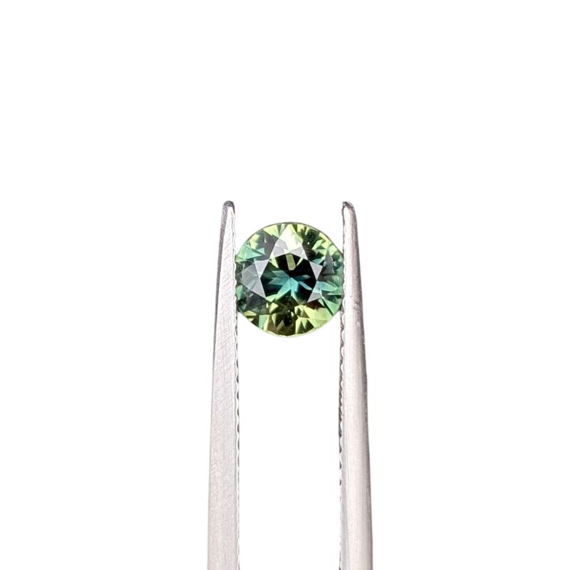1.06ct round brilliant cut parti sapphire aussie
