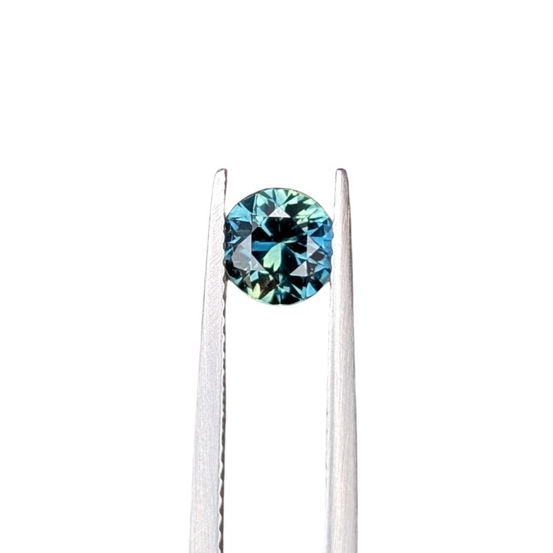 1.01ct round brilliant cut australian parti sapphire