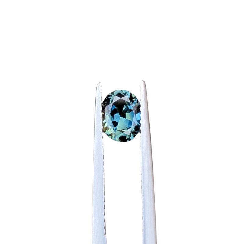 1.15ct oval step cut teal blue australian sapphire (copy)