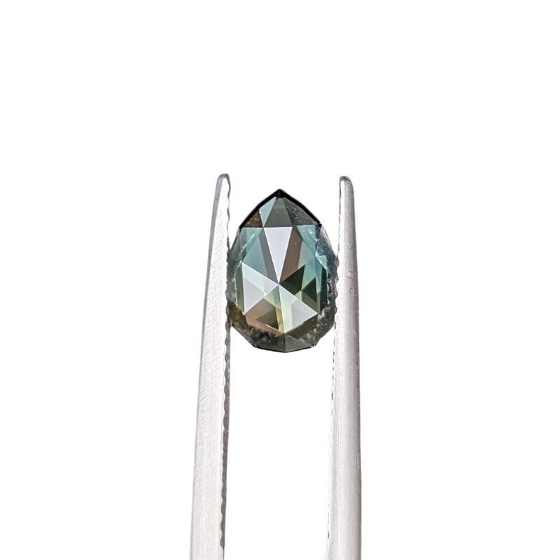 1.82ct pear rose cut australian parti sapphire
