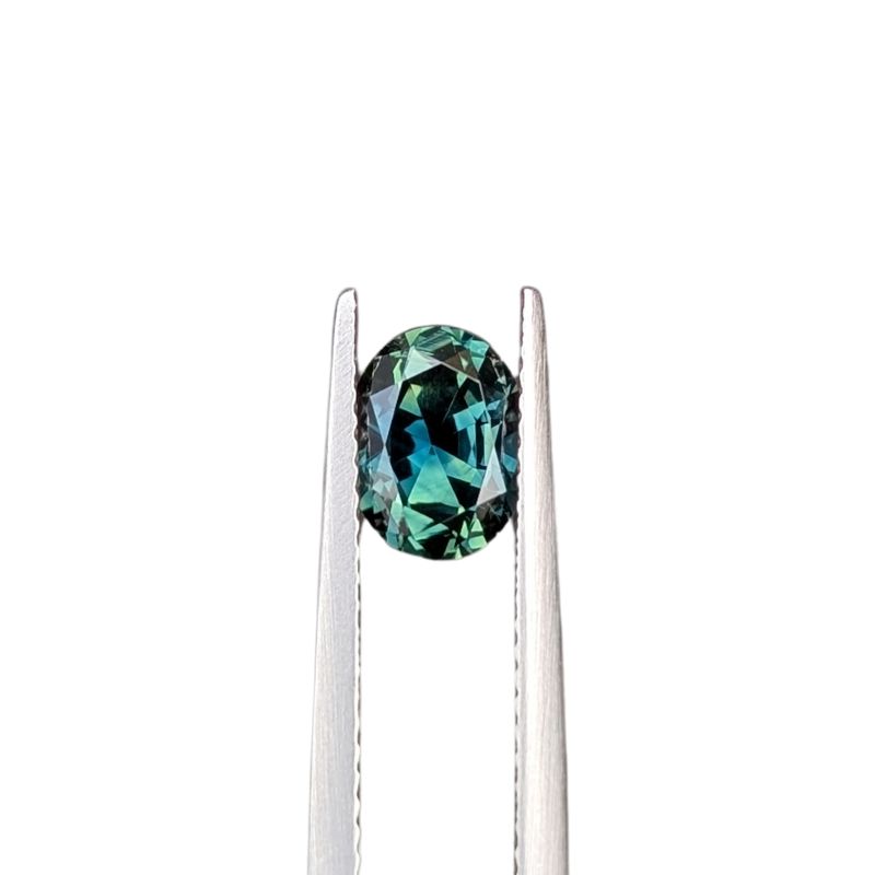1.48ct oval cut teal australian sapphire