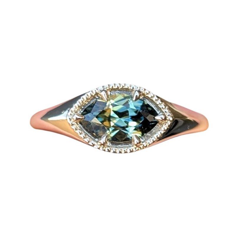 nature, babe #2 crater lake signet style ring #2